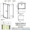 Radaway Arta Kds I kabina 140x80cm lewa szkło przejrzyste 386820-03-01L/386105-03-01L/386110-03-01